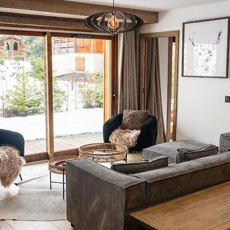 4-Room Apartment With Garden, Gym And Shared Spa Megève Exteriér fotografie