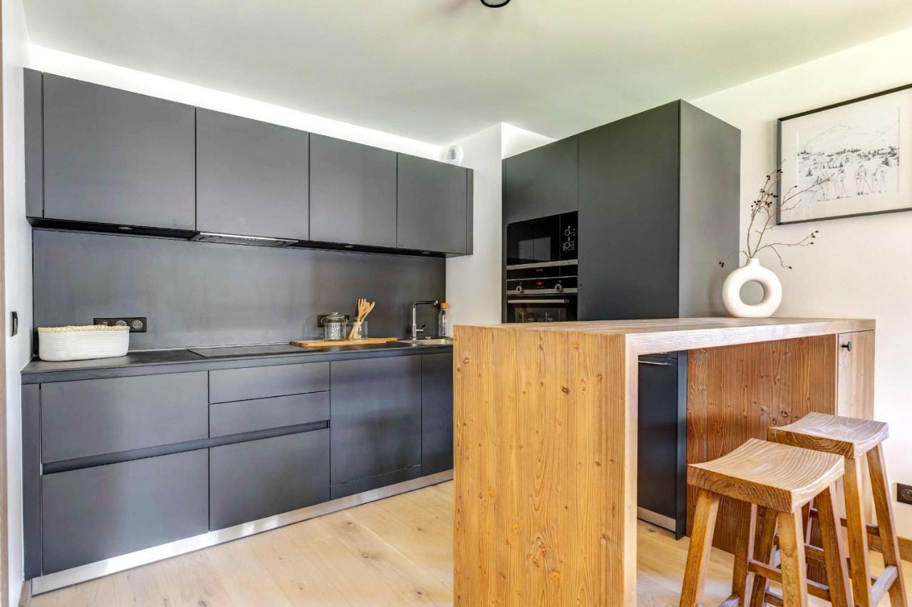 4-Room Apartment With Garden, Gym And Shared Spa Megève Exteriér fotografie