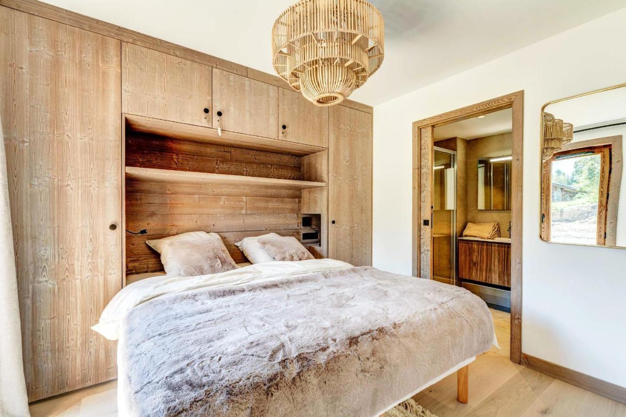 4-Room Apartment With Garden, Gym And Shared Spa Megève Exteriér fotografie