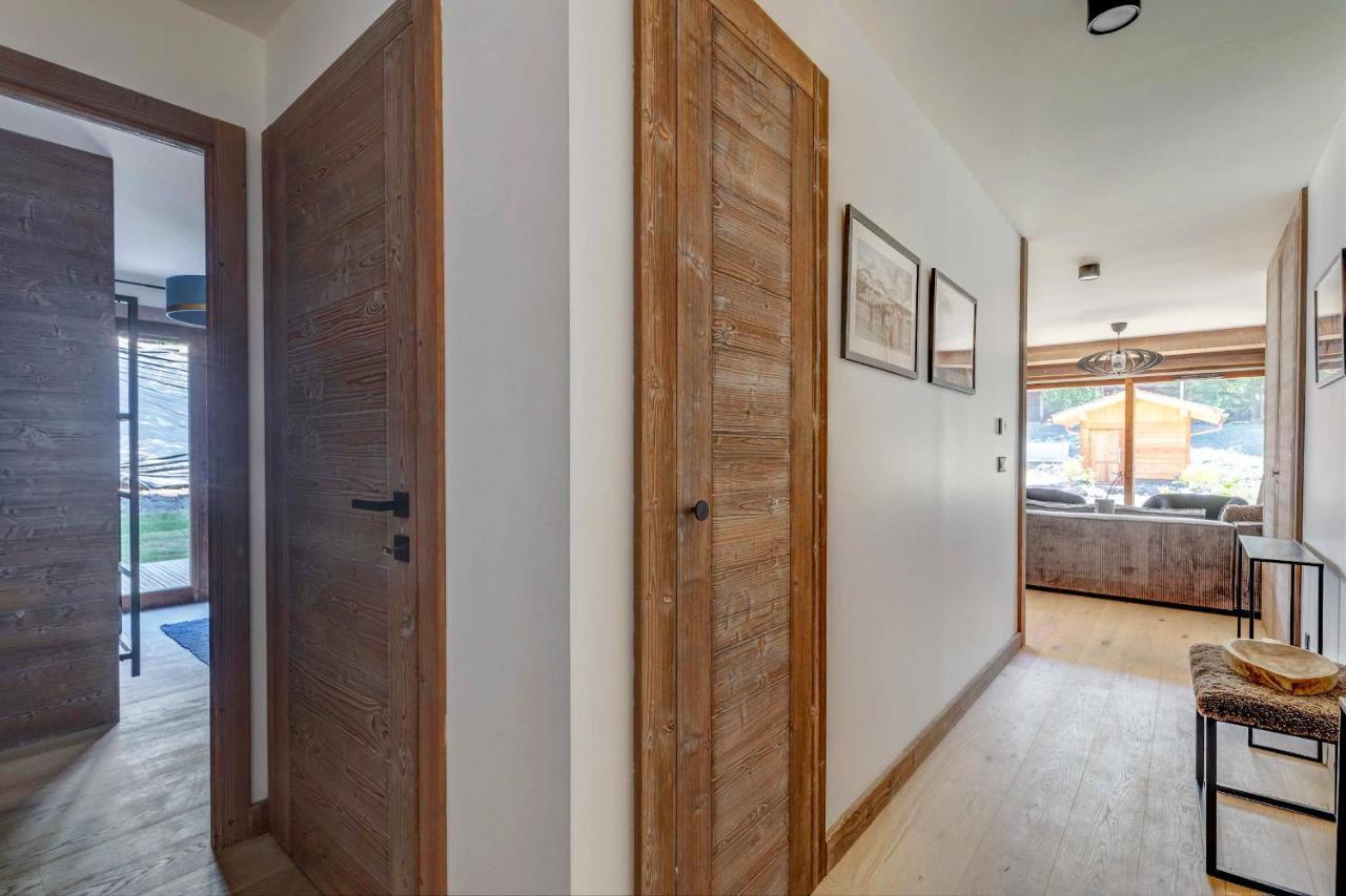 4-Room Apartment With Garden, Gym And Shared Spa Megève Exteriér fotografie