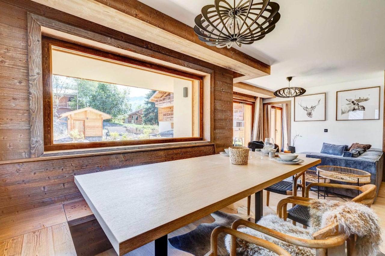 4-Room Apartment With Garden, Gym And Shared Spa Megève Exteriér fotografie