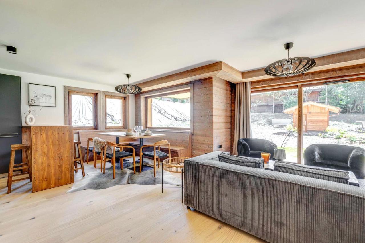 4-Room Apartment With Garden, Gym And Shared Spa Megève Exteriér fotografie