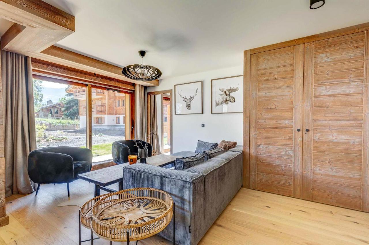 4-Room Apartment With Garden, Gym And Shared Spa Megève Exteriér fotografie