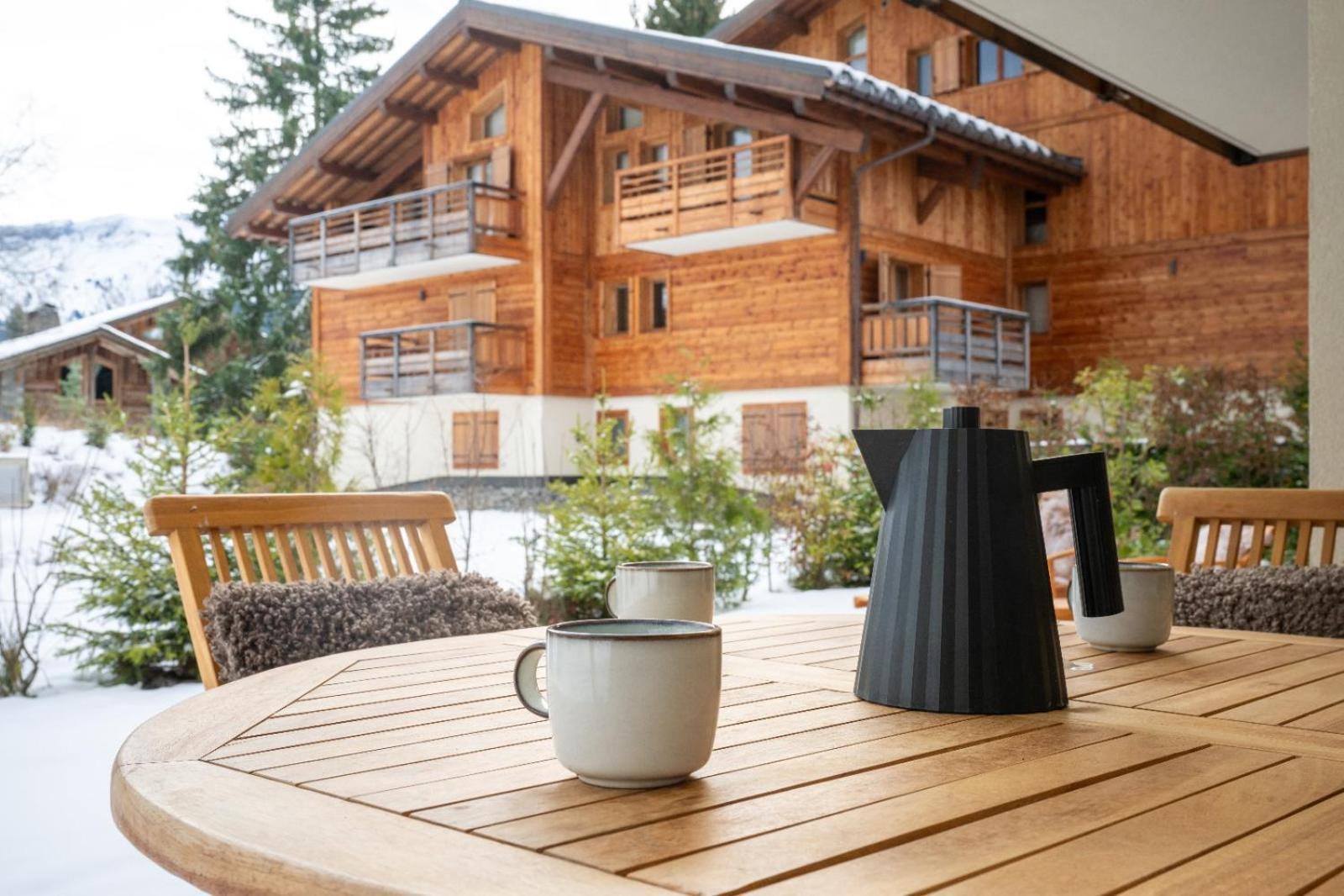 4-Room Apartment With Garden, Gym And Shared Spa Megève Exteriér fotografie