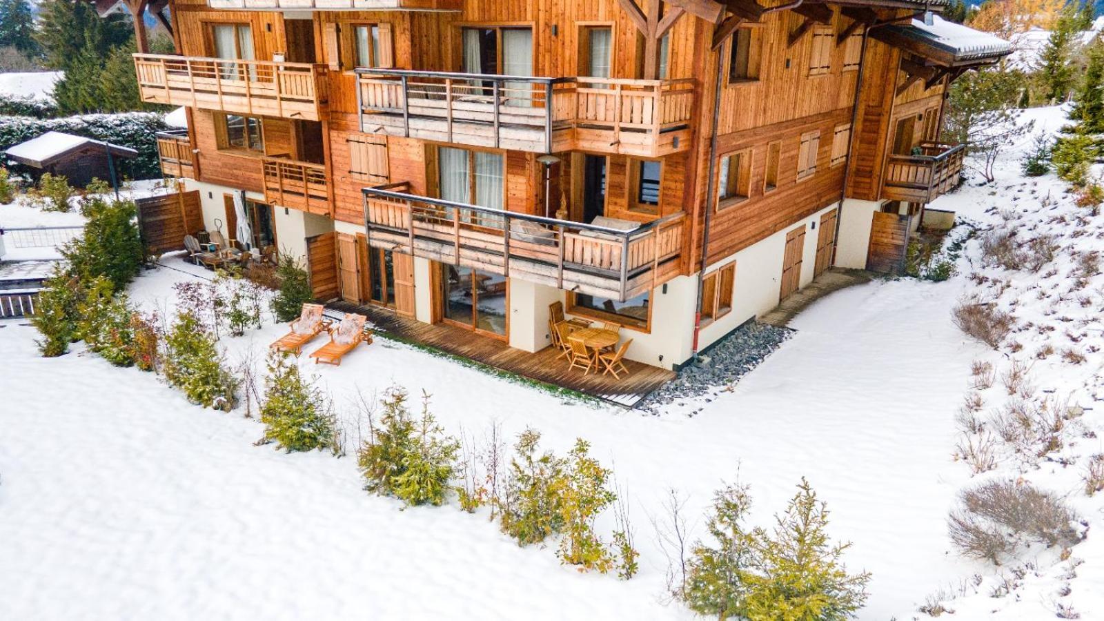 4-Room Apartment With Garden, Gym And Shared Spa Megève Exteriér fotografie