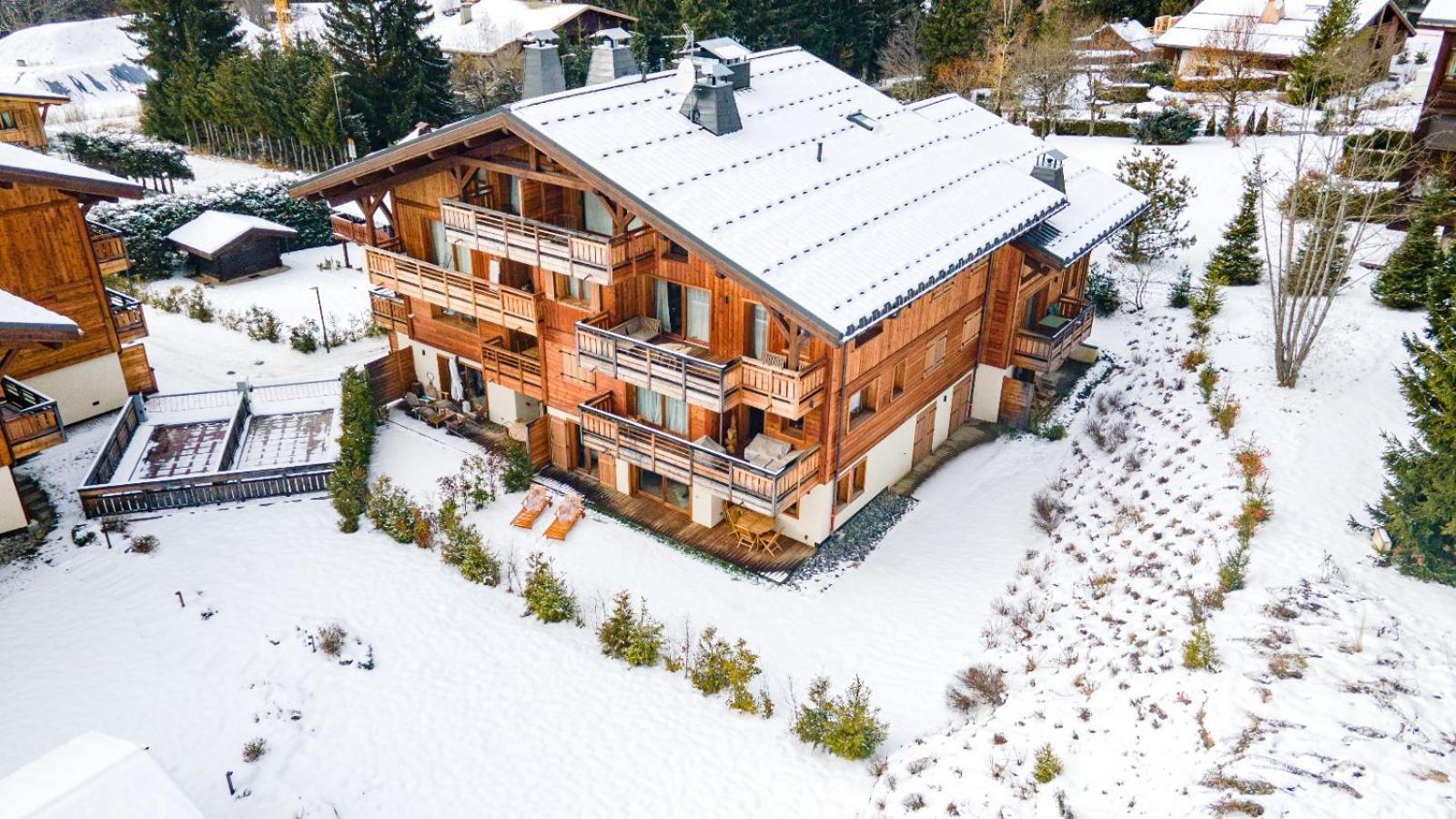 4-Room Apartment With Garden, Gym And Shared Spa Megève Exteriér fotografie